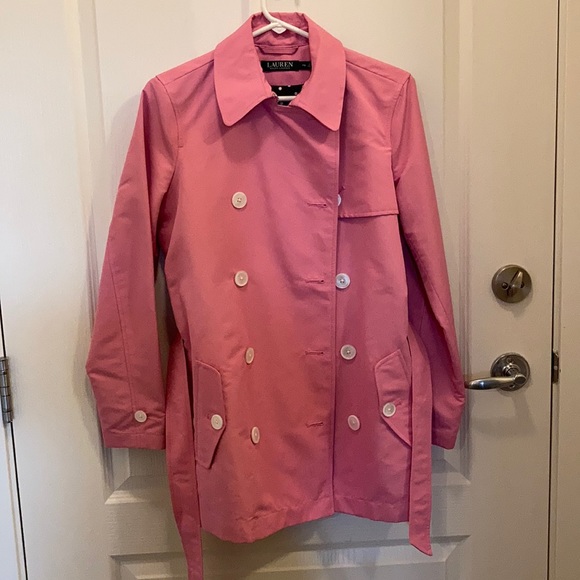 Ralph Lauren Double Breasted Belted Trench Coat - Picture 4 of 7
